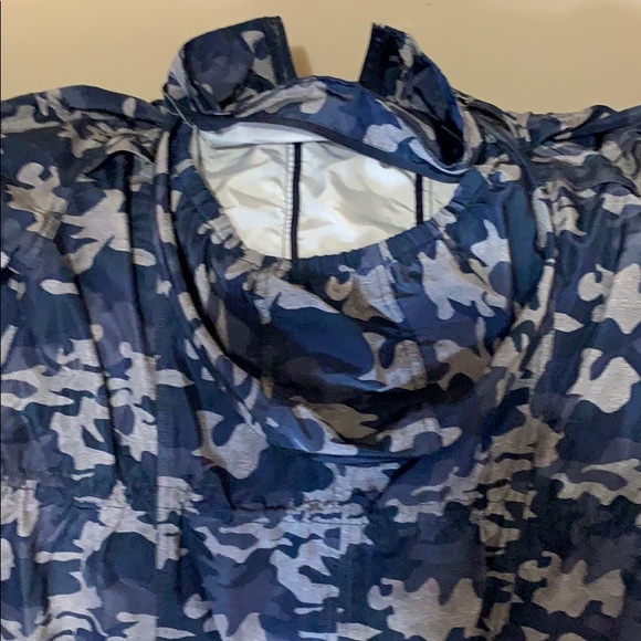 Velocity Blue Camo rain jacket - Picture 2 of 5